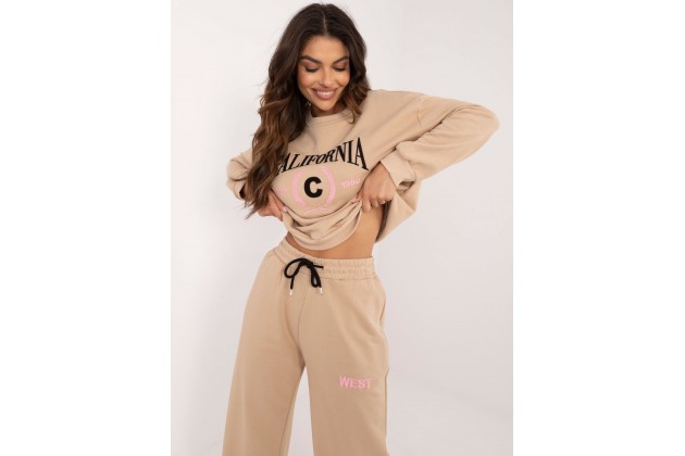 Ensemble avec t-shirtet pantalon - beige