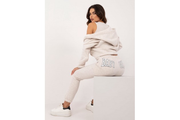 Ensemble sportif trois pièces - beige