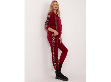 Ensemble avec sweat et pantalon - bordeaux