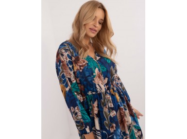 Robe tunique courte - bleu