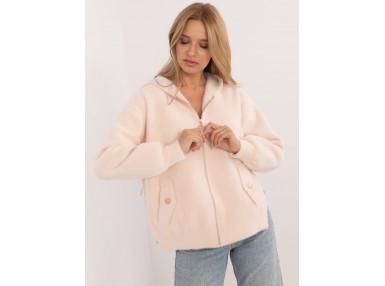 Veste en alpaga - beige clair