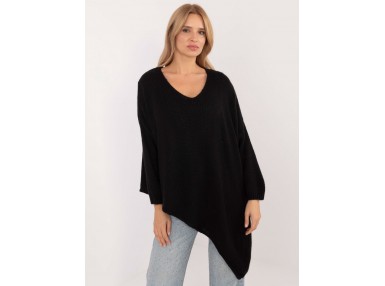 Pull asymétrique - noir
