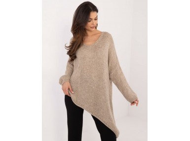 Pull asymétrique - beige