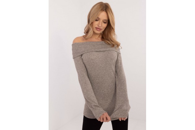 Pull - beige foncé