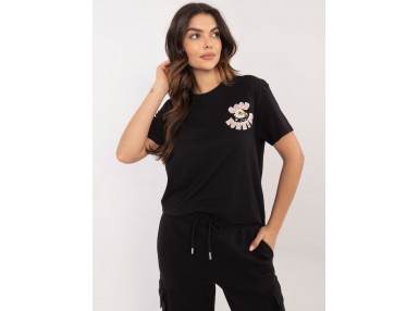 T-shirt en coton - noir
