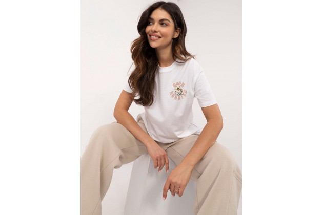 T-shirt en coton - blanc