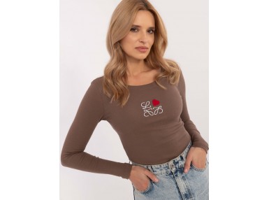 T-shirt en coton - marron