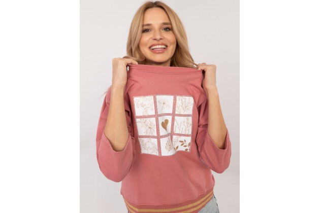 T-shirt en coton - rose foncé