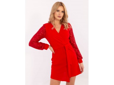Robe de cocktail courte - rouge