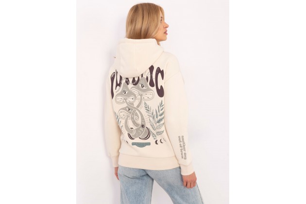 Sweat en coton - beige