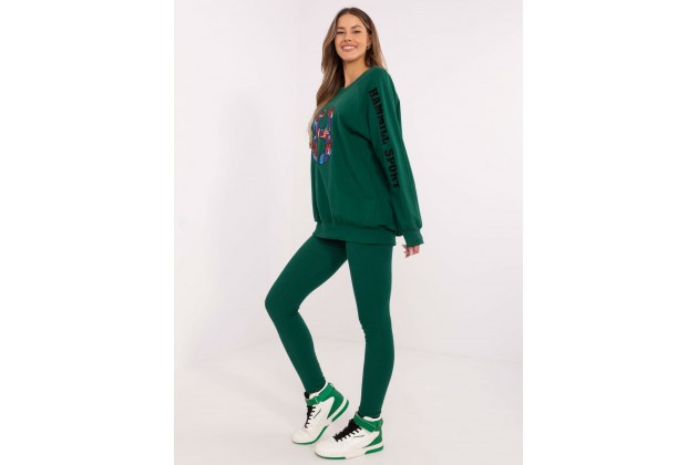 Ensemble avec sweat et leggings - vert