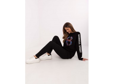 Ensemble avec sweat et leggings - noir