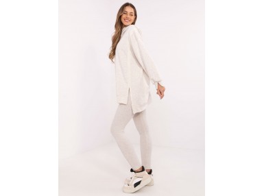 Ensemble avec sweat et leggings - beige