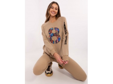 Ensemble avec sweat et leggings - beige
