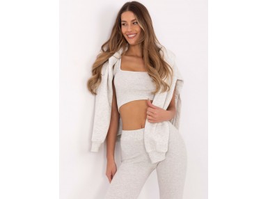 Ensemble avec sweat et leggings - gris clair
