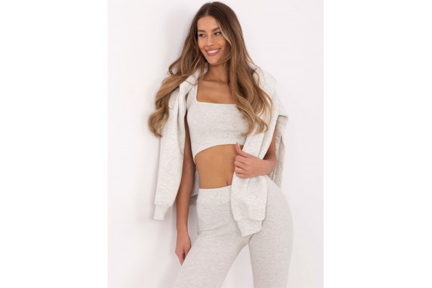 Ensemble avec sweat et leggings - gris clair