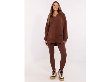 Ensemble avec sweat et leggings - marron
