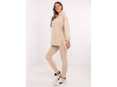 Ensemble avec sweat et leggings - beige