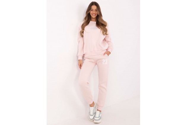 Ensemble avec sweat et pantalon - rose clair