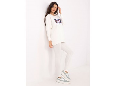 Sweat femme sans capuche - éqru