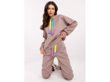 Ensemble avec sweat et pantalon - beige