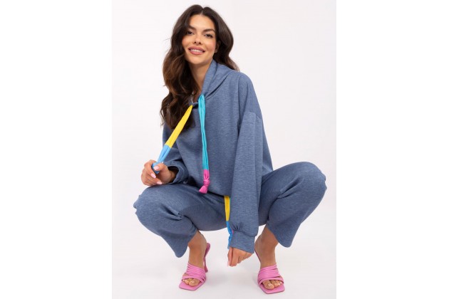 Ensemble avec sweat et pantalon - bleu