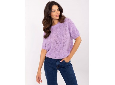 Pull à manches courtes - violet