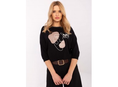 T-shirt en coton - noir