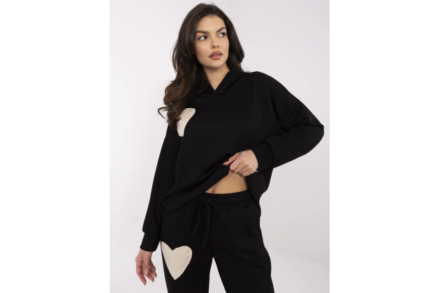 Ensemble avec sweat et pantalon - noir