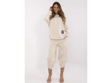 Ensemble avec sweat et pantalon - beige