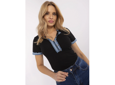 T-shirt en coton - noir