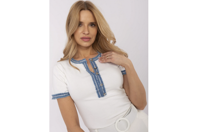 T-shirt en coton - éqru