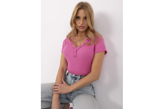 T-shirt en coton - rose